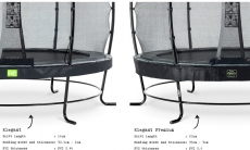 Батут з сіткою Exit Elegant Premium 3050 мм black